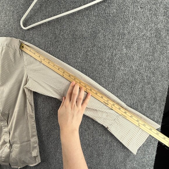 MAX MARA WEEKEND Striped Button Up Shirt Long Sleeve Italy Cotton Blend Women - Picture 16 of 16